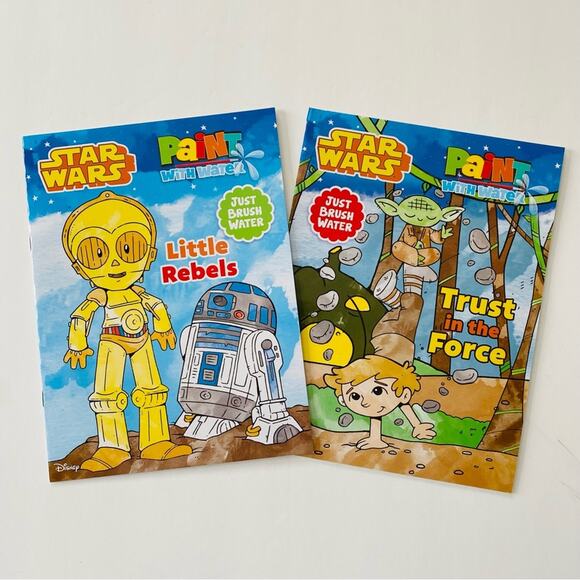 Disney | Star Wars Paint With Water Books NEW Coloring Books - Picture 1 of 9